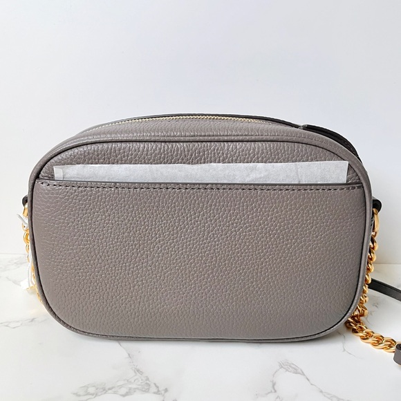 New Tory Burch McGraw Leather Camera Bag Maple - Picture 6 of 9